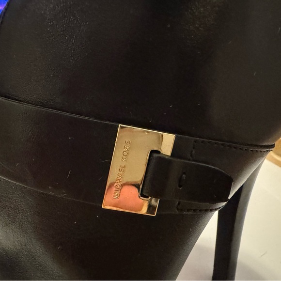 Black Michael Kors Peep Toe Bootie - Picture 10 of 10